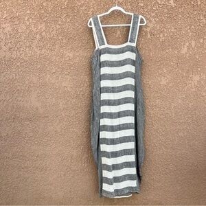 LA‎ Bottega di Brunella 100% Linen Dress Size XL Boho Lagenlook Beachy